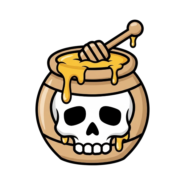 Skull and Honey pot