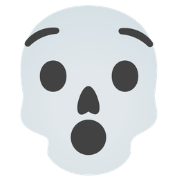 skull and hushed face