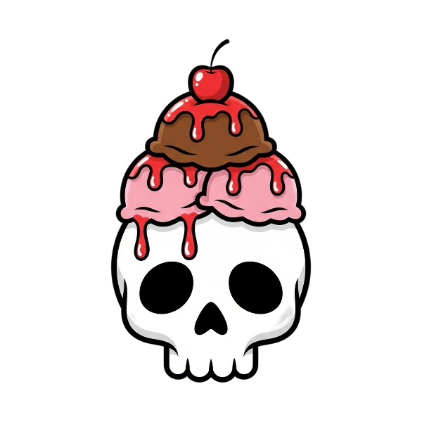 Skull and Ice cream