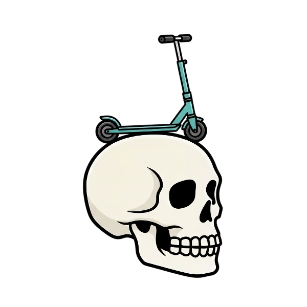 Skull and Kick scooter