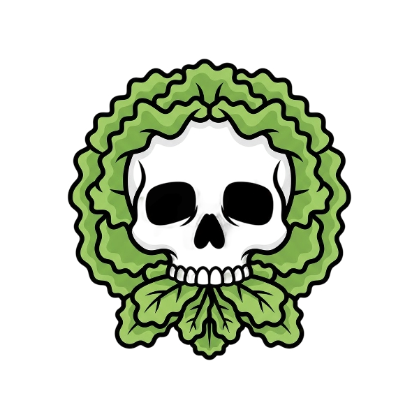 Skull and Leafy green