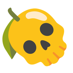 skull and lemon