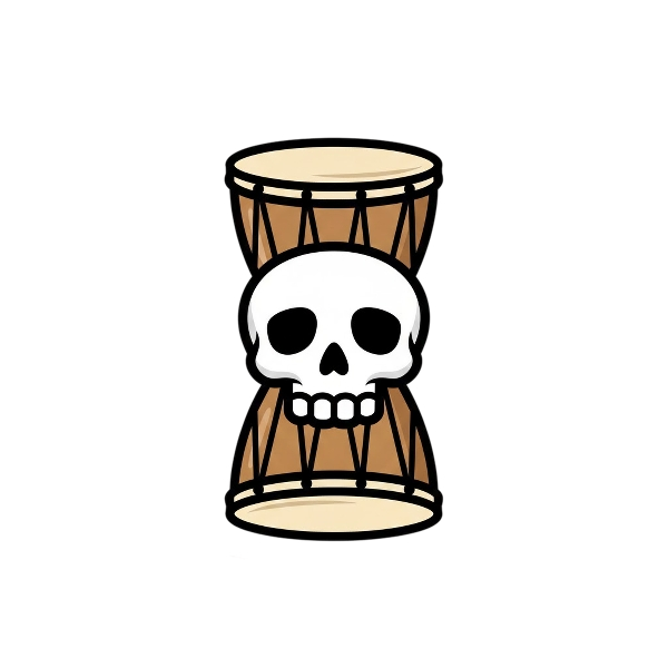 Skull and Long drum