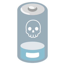 skull and low battery