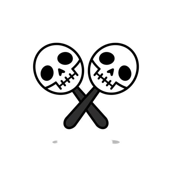 Skull and Maracas
