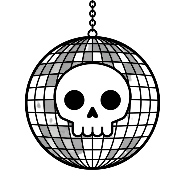 Skull and Mirror ball