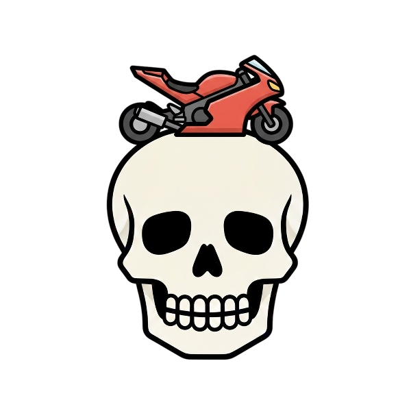 Skull and Motorcycle