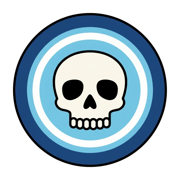 Skull and Nazar amulet