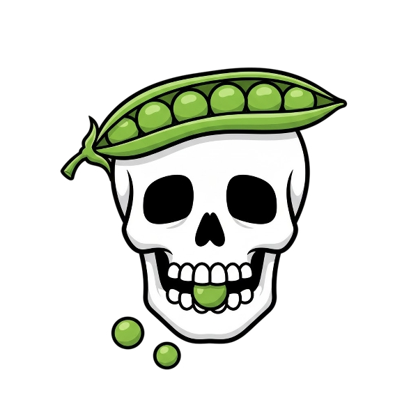 Skull and Pea pod