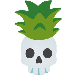 skull and pineapple