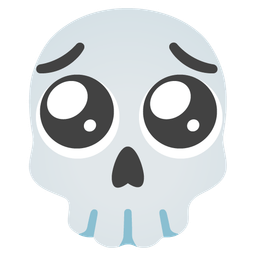 skull and pleading face