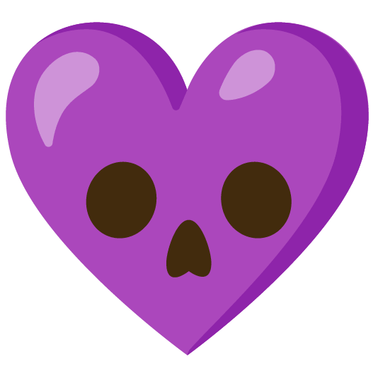 Skull and Purple heart