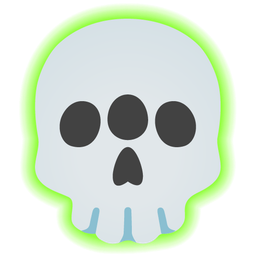 skull and radioactive