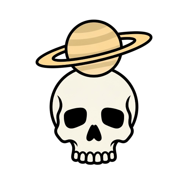 Skull and Ringed planet