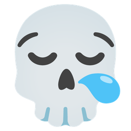 skull and sleepy face