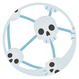 skull and soccer ball