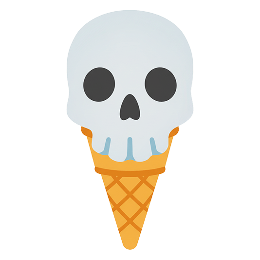 Skull and Soft ice cream