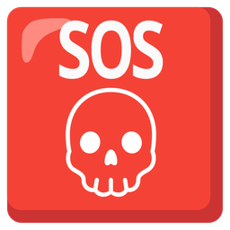 skull and SOS button