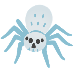 skull and spider