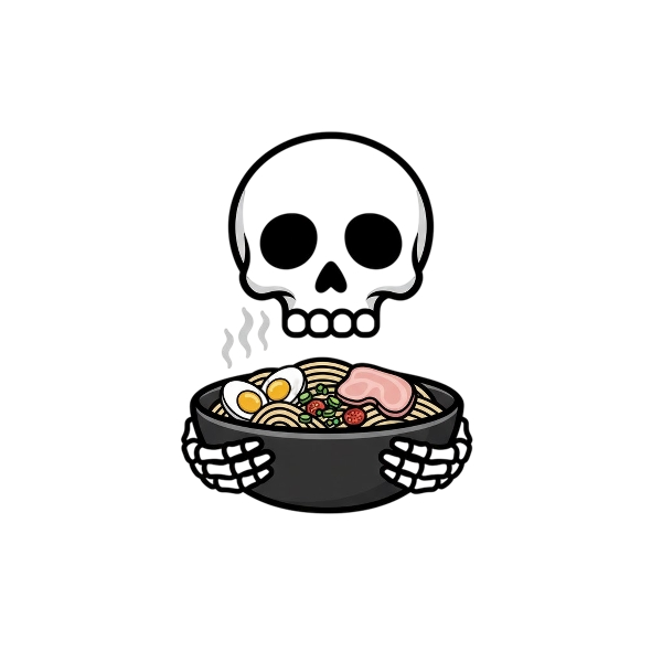 Skull and Steaming bowl