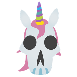 skull and unicorn