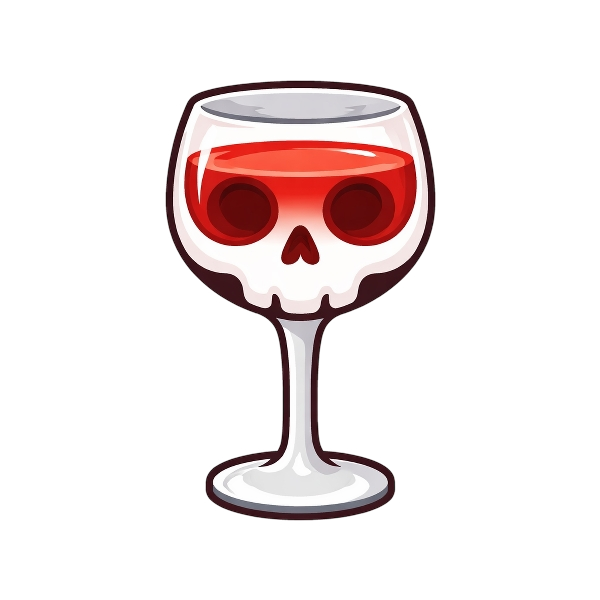 Skull and Wine glass
