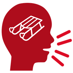 sled and busts in silhouette