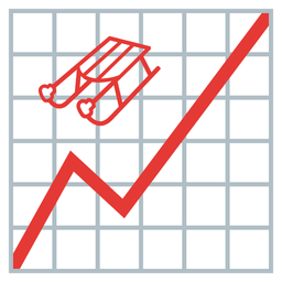 sled and chart increasing