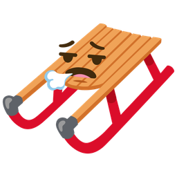 sled and face exhaling