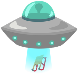 sled and flying saucer