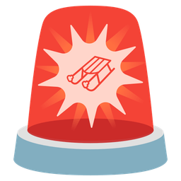 sled and police car light