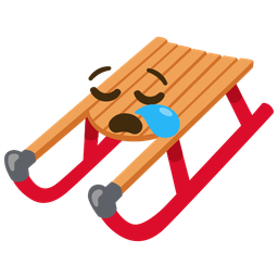 sled and sleepy face