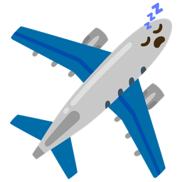 sleeping face and airplane