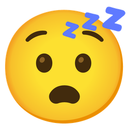 sleeping face and anguished face