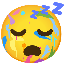 sleeping face and artist palette