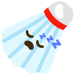 sleeping face and badminton