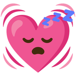 sleeping face and beating heart