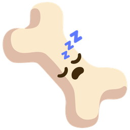 sleeping face and bone