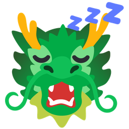 sleeping face and dragon