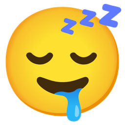 sleeping face and drooling face