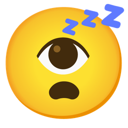 sleeping face and eye