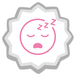 sleeping face and fish cake with swirl