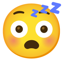 sleeping face and flushed face