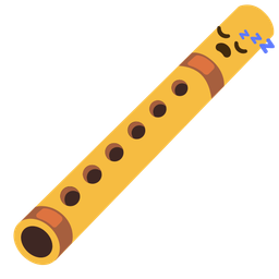 sleeping face and flute