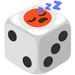 sleeping face and game die