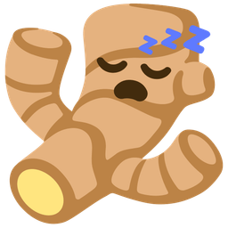 sleeping face and ginger root