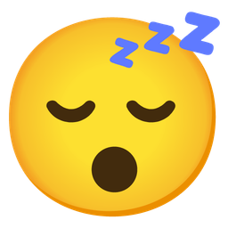 sleeping face and hushed face