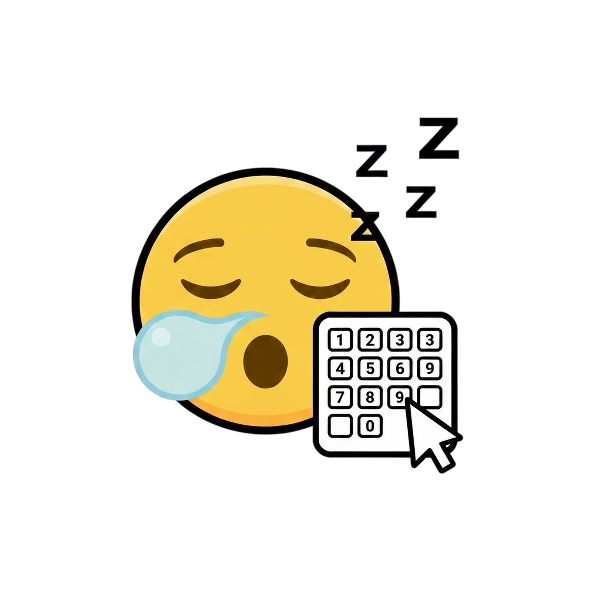 Sleeping face and Input numbers