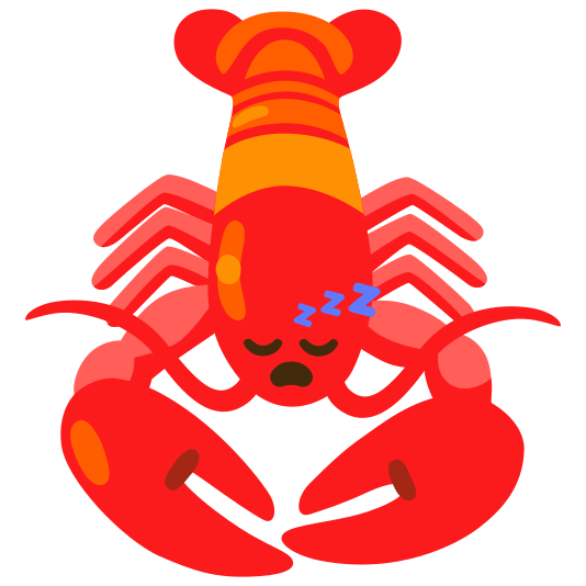 Sleeping face and Lobster