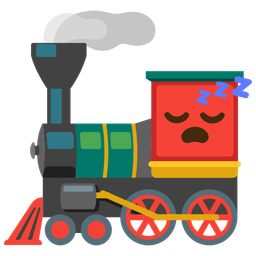 sleeping face and locomotive